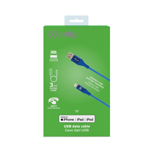 Usba To Lightning 12W 3Mt Cable Mfi - immagine 3