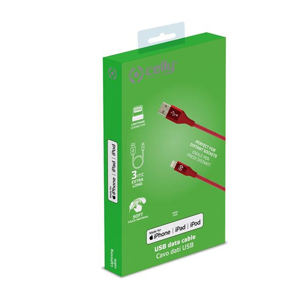 Usba To Lightning 12W 3Mt Cable Mfi - immagine 4