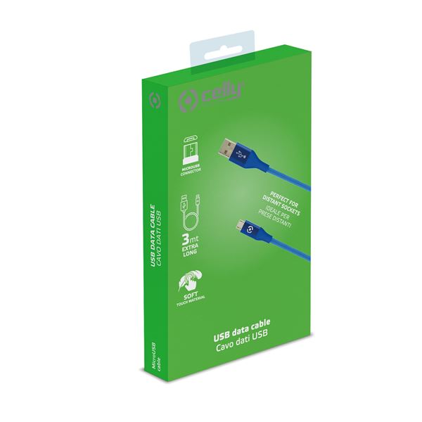 6Sb-A To Microusb 12W Cable 3Mt Bl - immagine 3