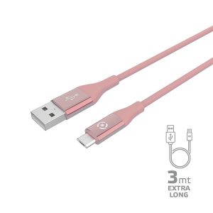 USB-A To Microusb 12W Cable 3Mt Pk