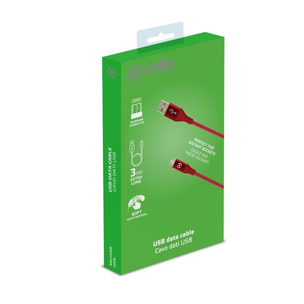 USB-A To Microusb 12W Cable 3Mt Rd - immagine 6