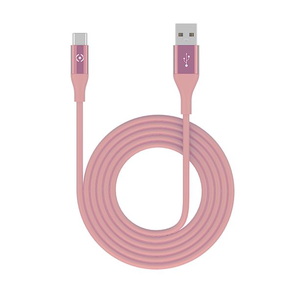 USB-A To USB-C 15W Cable 3Mt Rosa - immagine 3
