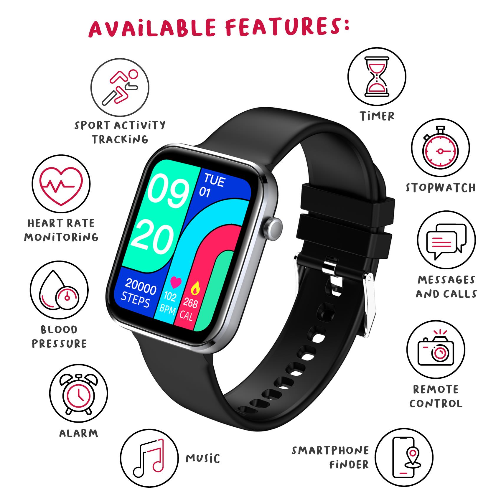 Trainer Smartwatch Square Nero - immagine 3