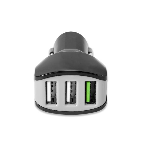 Turbo Car Charger 3Usb 4.4A/22W Bk - immagine 3