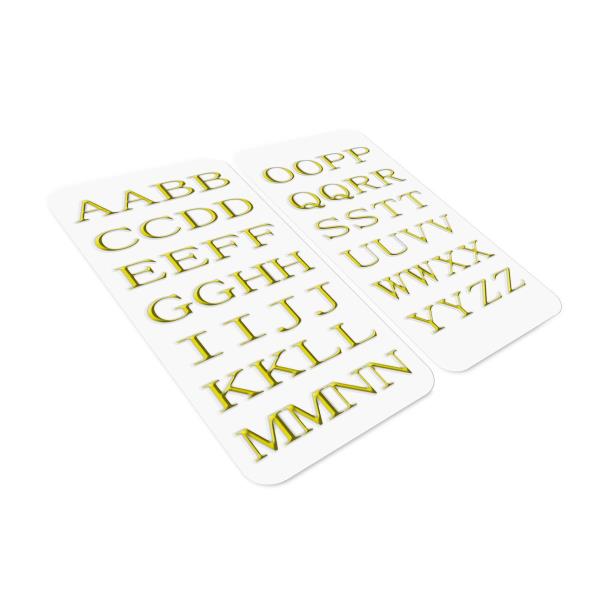 3D Stickers Letters Oro - immagine 2