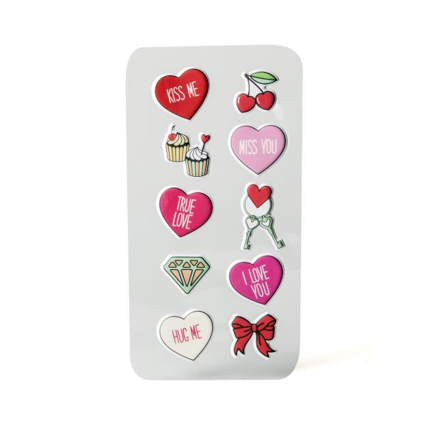 3D Stickers Teen Love