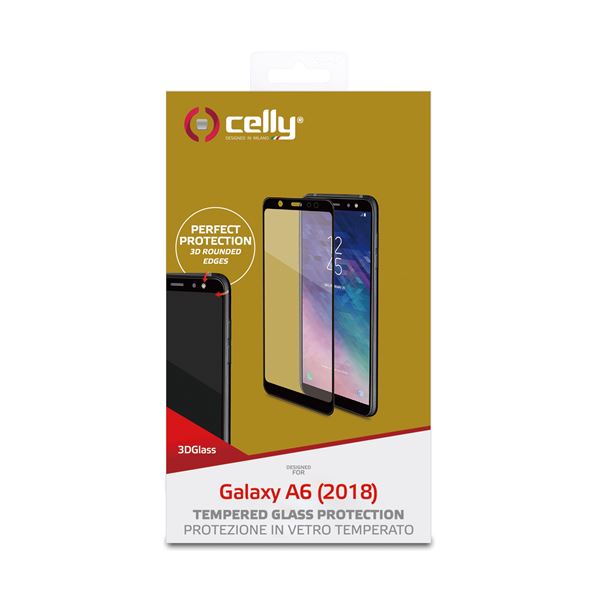 3D Glass Galaxy A6 2018 Nero - immagine 4