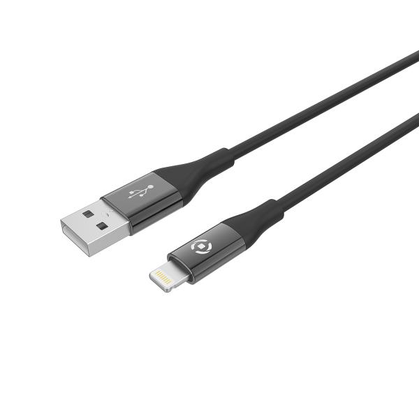USB-A To Lightning 12W Cable Mfi Bk