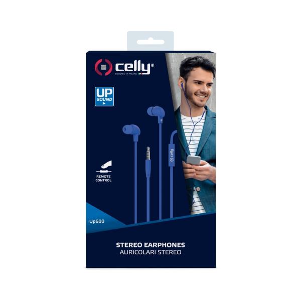 Stereo Ear 3.5Mm Round Cable Blu - immagine 4