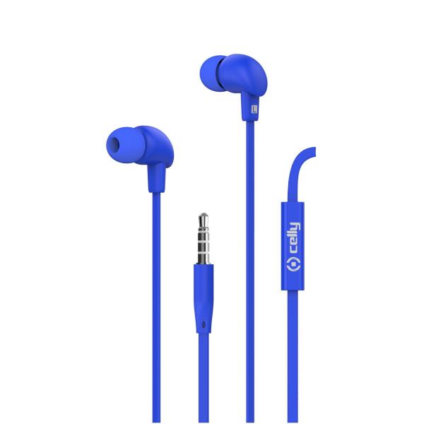 Stereo Ear 3.5Mm Round Cable Blu - immagine 3