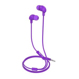 Stereo Ear 3.5Mm Round Cable Purple