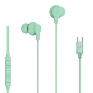 USB-C Stereo Wired Earphone Verde