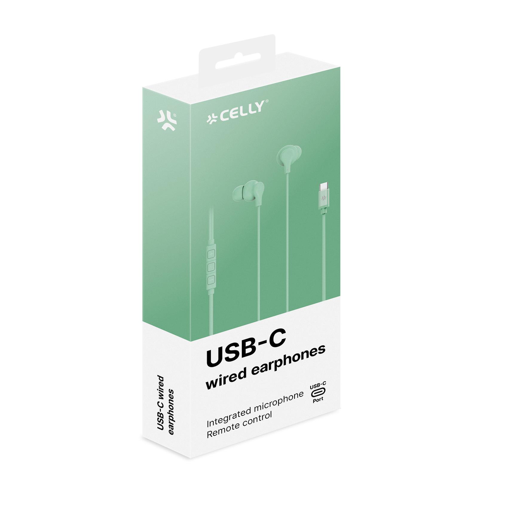 USB-C Stereo Wired Earphone Verde - immagine 5