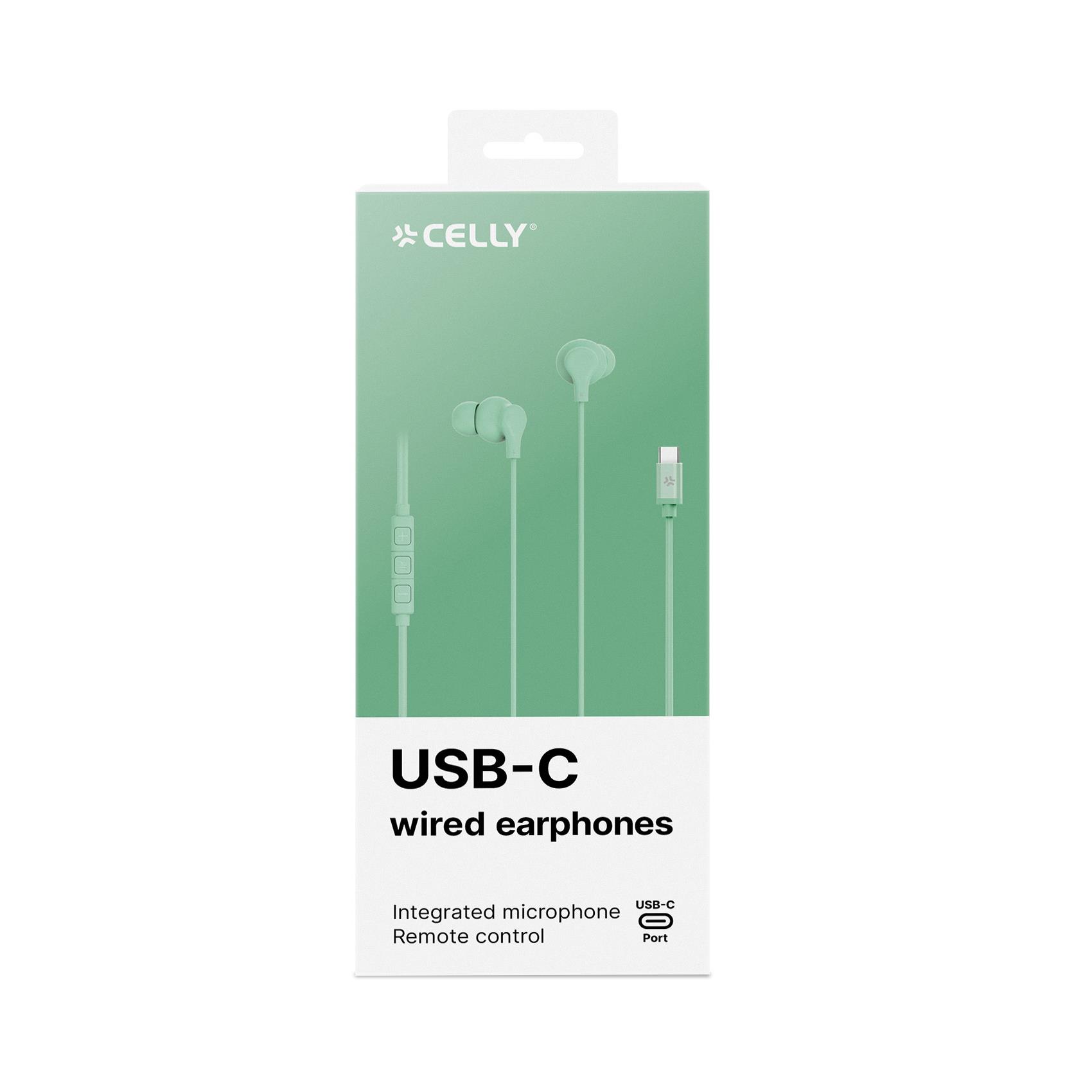 USB-C Stereo Wired Earphone Verde - immagine 4