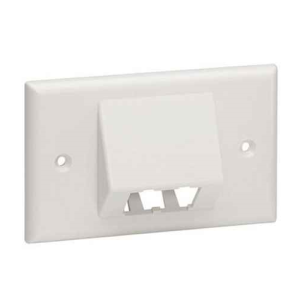 Placca Per 4 Minicom Bianca