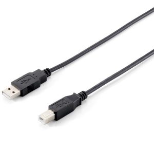 USB 2.0 Cable A->B M/M 1 8M Nero