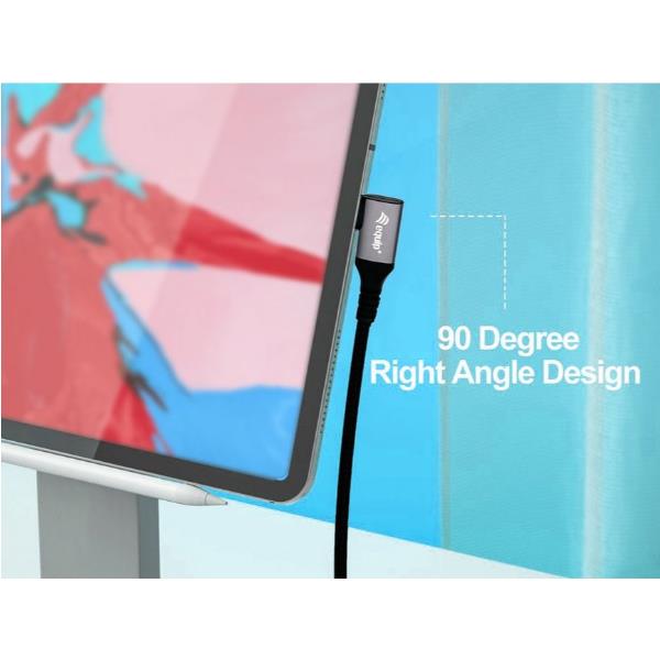 USB 2.0 C To C Cable 90° Angle M - immagine 4