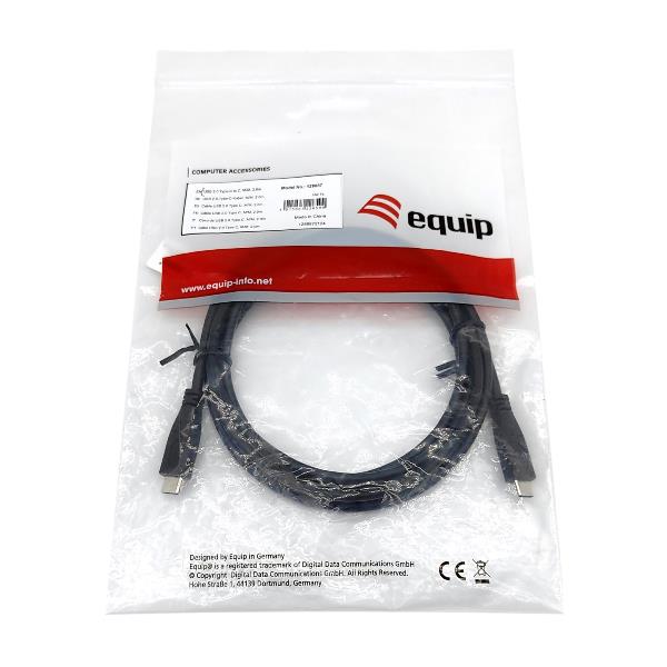 USB 2.0 Type-C To C M/M 2.0M Bla - immagine 2