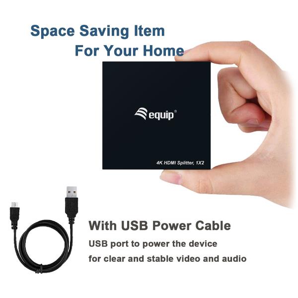 Ultra Slim 2-Port HDMI Splitter - immagine 4