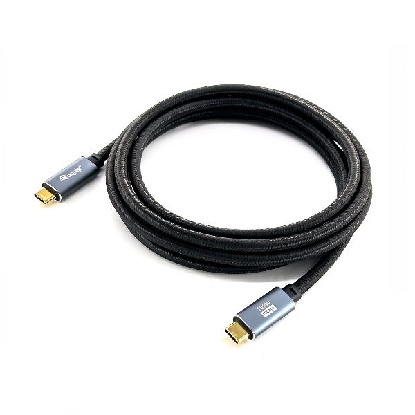 USB 3.2 Gen2 C To C Cable M/M Nero - immagine 5