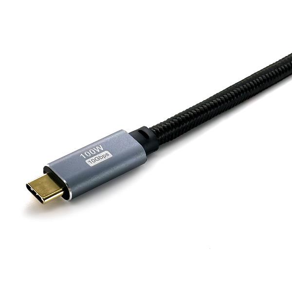 USB 3.2 Gen2 C To C Cable M/M Nero - immagine 2