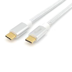 USB 3.2 Gen2 C To C Cable M/M Bianco