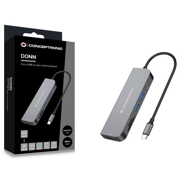 Adattatore Hub USB-C 3.1 6 In 1 - immagine 3