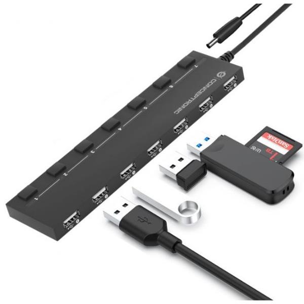 7-Port USB 2.0 Hub With Power Adapt - immagine 7