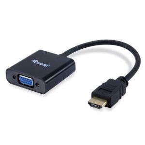 HDMI - VGA Adapter With Audio Nero
