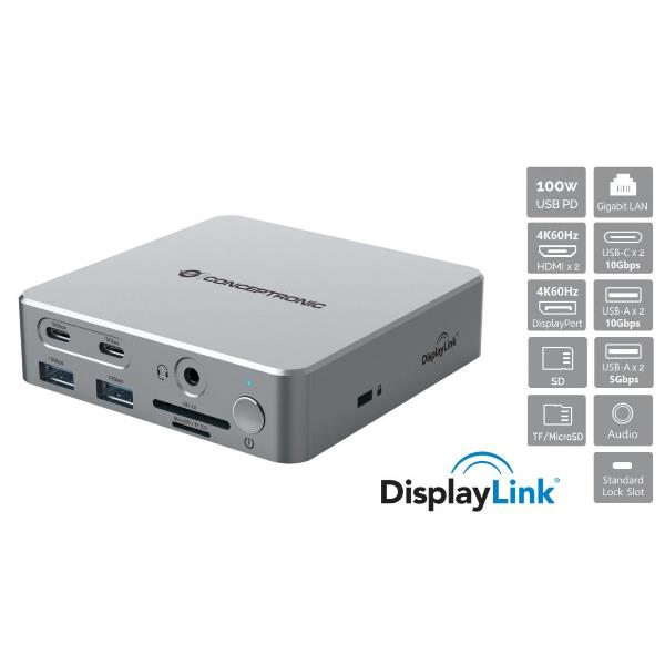 15-In-1 Displaylink USB 3.2 Gen 2 - immagine 3