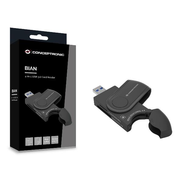 4-In-1 USB 3.0 Card Reader USB-A - immagine 2