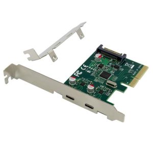 2-Port USB 3.2 Gen 2 Type-C Pcie Ca