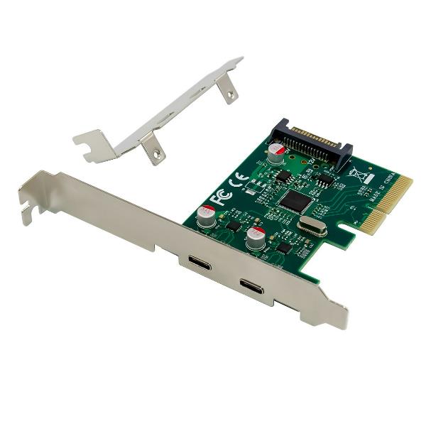 2-Port USB 3.2 Gen 2 Type-C Pcie - immagine 3