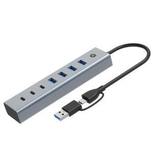 7-Port USB 3.0 Hub 5Gbps USB-C X 3