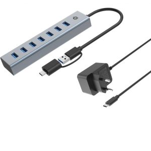 7-Port USB 3.0 Hub With Power Adapt