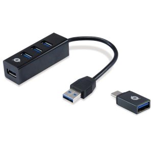 4-Ports USB 3.0 Hub With USB-C