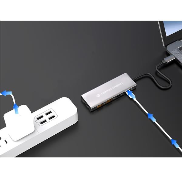 4-Port USB 3.2 Gen 2 Hub, 10Gbps, U - immagine 8