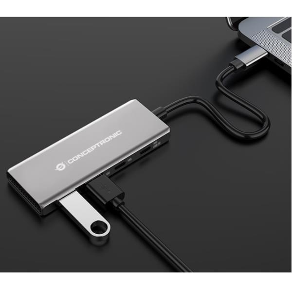 4-Port USB 3.2 Gen 2 Hub, 10Gbps, U - immagine 3