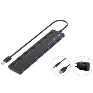 7-Port USB 3.0 Hub With Power Adapt
