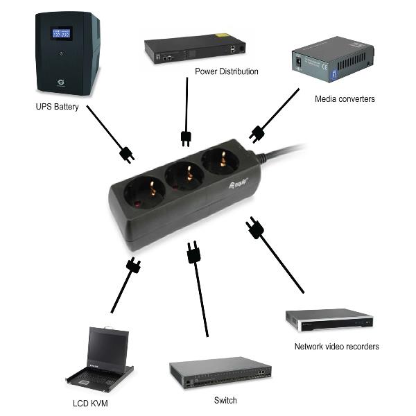 Power Strip Iec Connector With 3 X - immagine 6