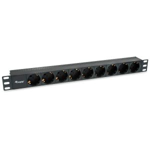 Power Strip 9Bay Cee7/4 W. 1 8M Cab