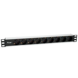 Power Strip 9Bay Cee7/4 W. 1 8M Cab