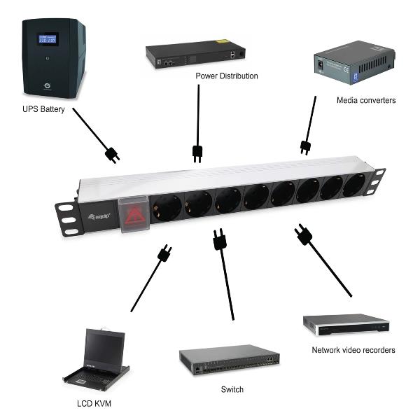 Power Strip 8Bay Cee7/4 W. Switch - immagine 7