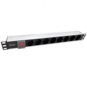 Power Strip 8Bay Cee7/4 W. Switch