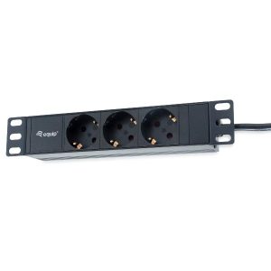 Power Strip 3Bay Cee7/4 W. 1 8M Cab