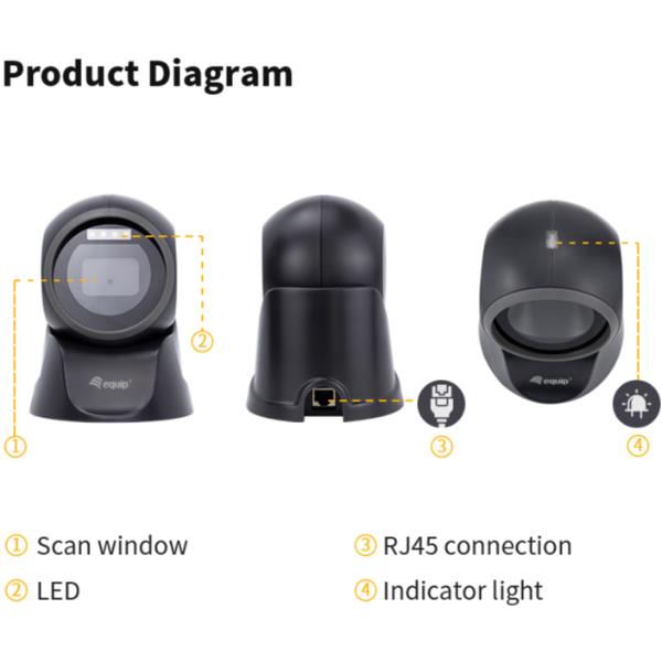 USB 2D Desktop Image Barcode Scan - immagine 6
