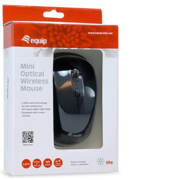 Mini Optical Wireless Mouse Nero - immagine 4