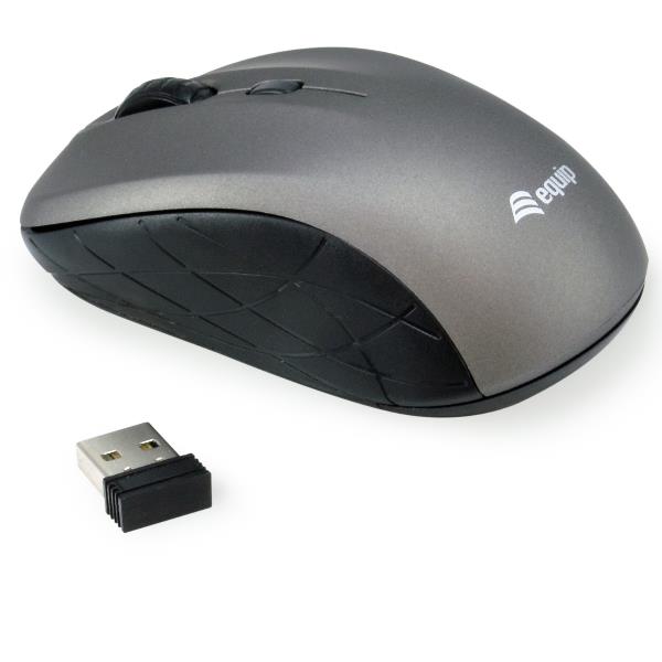 Mini Optical Wireless Mouse Grigio - immagine 2