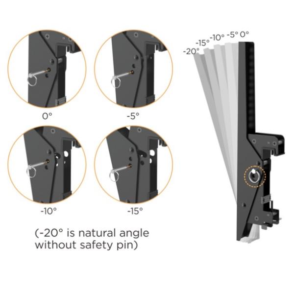 45 -55 Dual Screen Ceiling Mountl - immagine 7