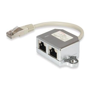 Rj45 Splitter 8P8C Plug -> 2 X 8P4C